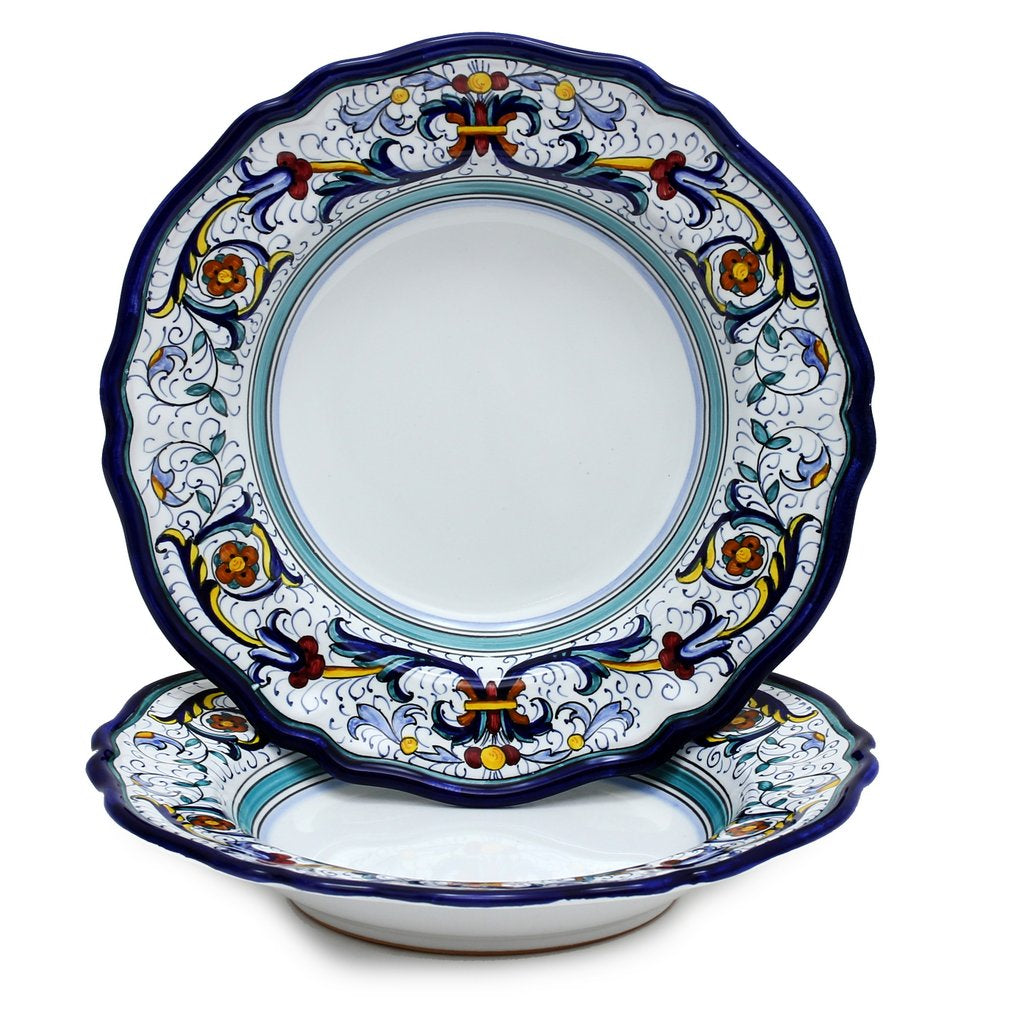 VECCHIA DERUTA: Pasta/Soup Scalloped Rimmed Bowl Plate