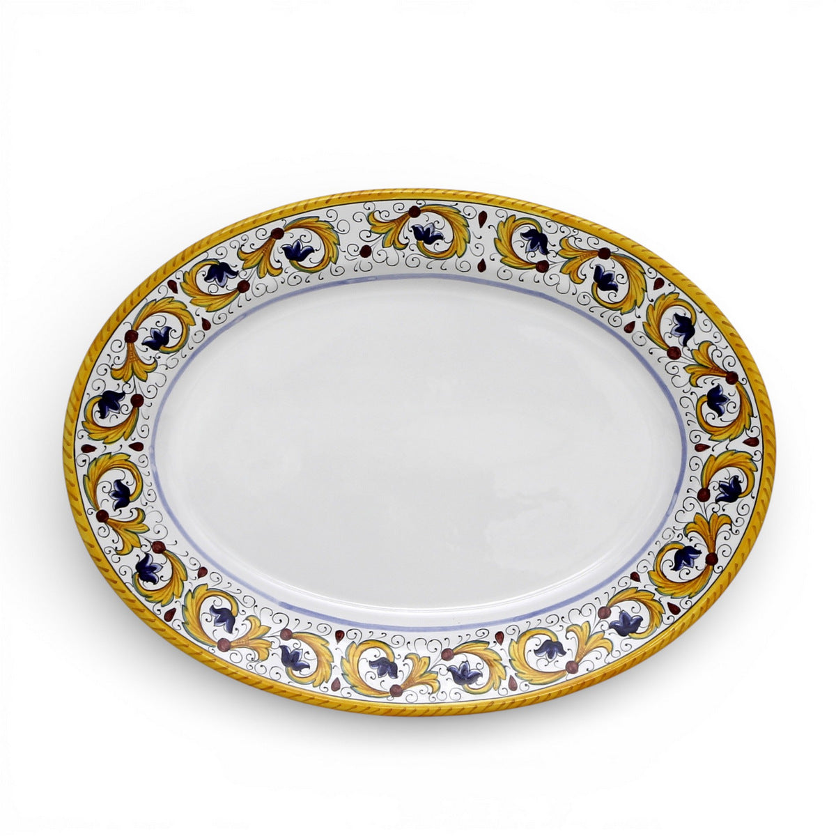 PERUGINO DERUTA: Large Oval Platter