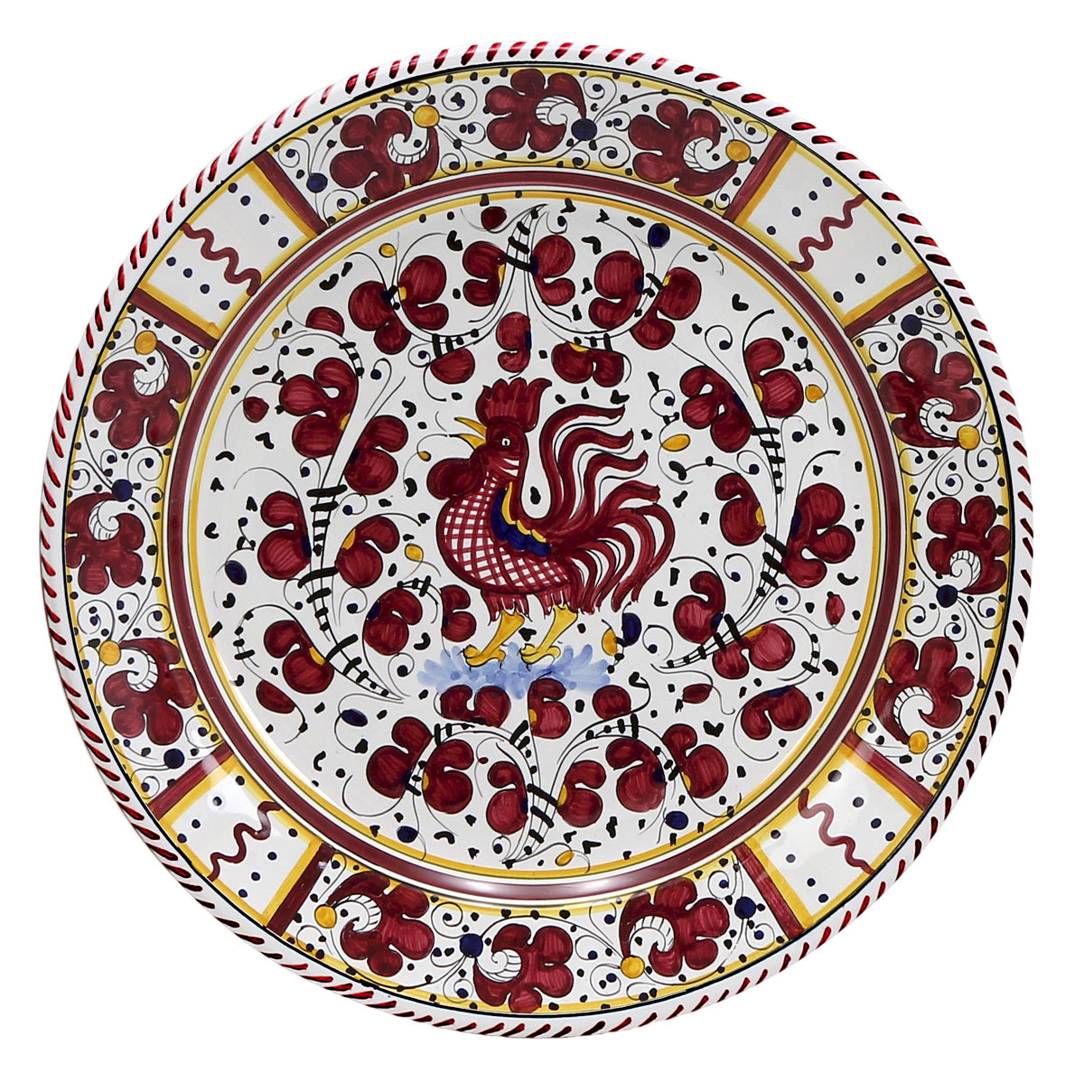 ORVIETO RED ROOSTER: Charger Buffet Platter