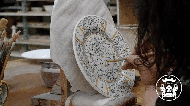 ORVIETO GREEN ROOSTER: Traditional Biscotti Jar