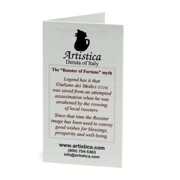 RICCO DERUTA: Rooster of Fortune multi use pitcher - Artistica.com