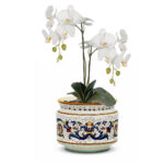 RICCO DERUTA DELUXE: Cylindrical Cover Pot Ricco Deruta Design - Cachepot Planter (Small)