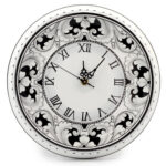 DERUTA VARIO NERO: Round Wall Clock