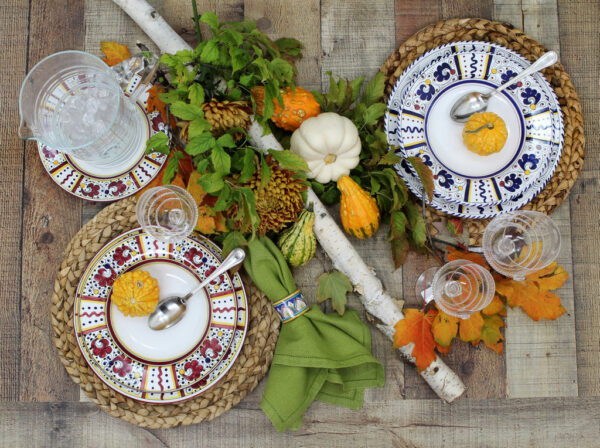 ORVIETO RED ROOSTER: Gravy Sauce Boat with Tray [R] - Artistica.com