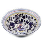 ORVIETO BLUE ROOSTER: Large Pasta/Salad Serving Bowl