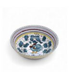 ORVIETO GREEN ROOSTER: Medium Cereal Coupe Bowl (14 cm = 5.5" Diam)
