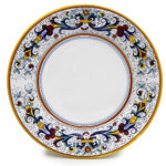 RICCO DERUTA: Dinner Plate (White Center) - DERUTA OF ITALY