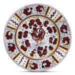 ORVIETO RED ROOSTER: Dinner Plate
