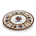 ORVIETO RED ROOSTER: Deruta Pizza Plate - Cake or Cheese Platter.